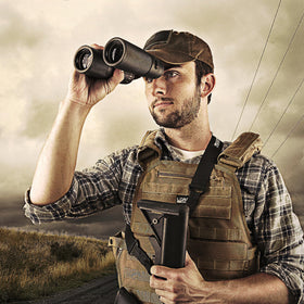 Barska Blackhawk binoculars diamond-cut grip for secure handling