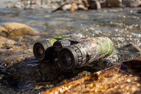 Barska Blackhawk binoculars with diamond-texture grip provide stable viewing during extended sessions.