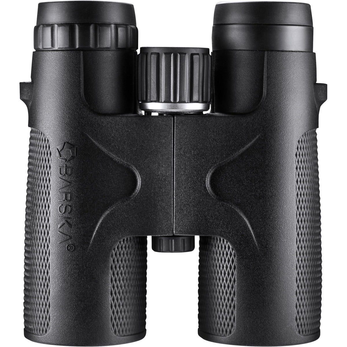Barska Blackhawk binoculars green lens detail highlighting color and clarity