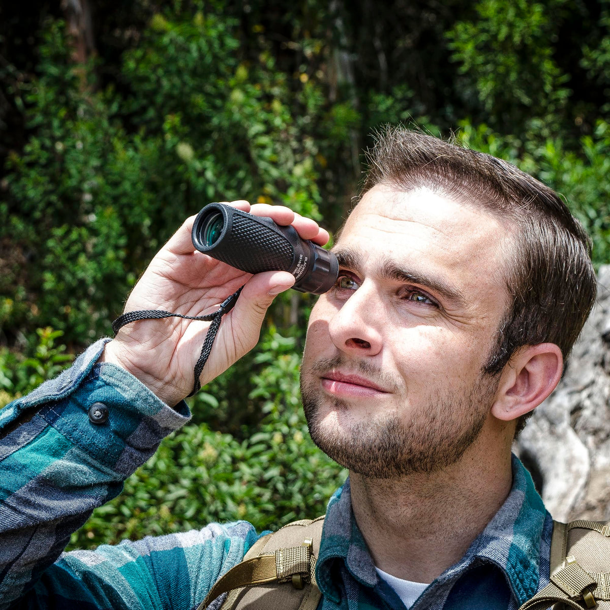 Barska Blackhawk held in hand to demonstrate compact size and easy carry