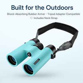 Barska Crush Binoculars Breeze Blue dial focus detail for precise adjustment