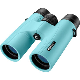 Barska Crush Binoculars Breeze Blue front view, compact travel-ready design
