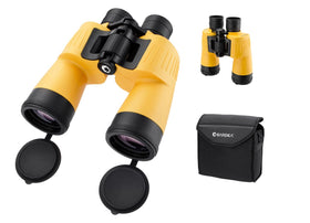 Barska Floatmaster 7x50 binoculars floating on water for marine use and quick recovery
