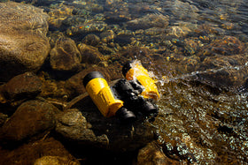 Neck strap on Barska Floatmaster enables fast access and hands-free use