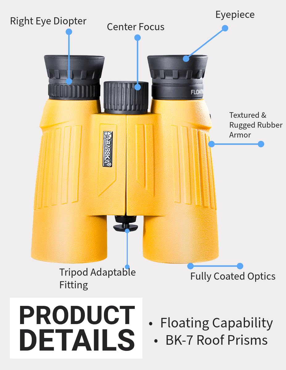Barska Floatmaster rubber armor ensures a secure grip