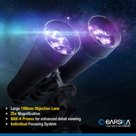 Barska Gladiator 25-125x80 zoom binoculars for bright views of distant landmarks.