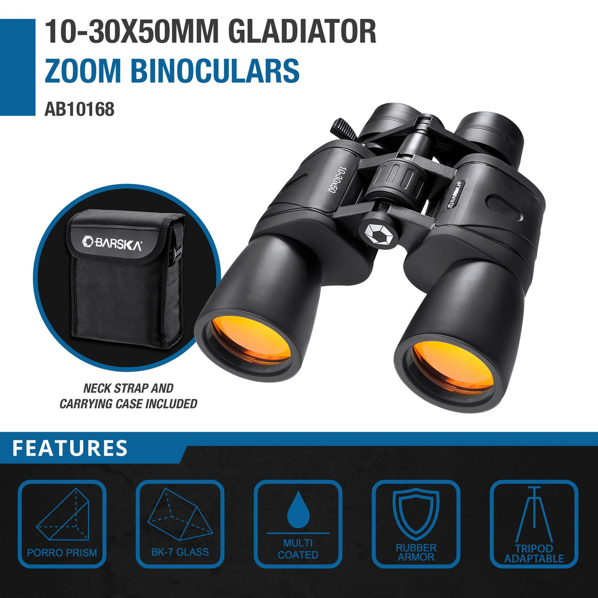 Barska Gladiator fold-down eyecups close-up providing comfortable viewing