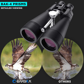 Barska Gladiator fold-down eyecups for comfortable viewing with glasses.