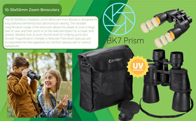 Barska Gladiator mounted on tripod for stable high-magnification viewing