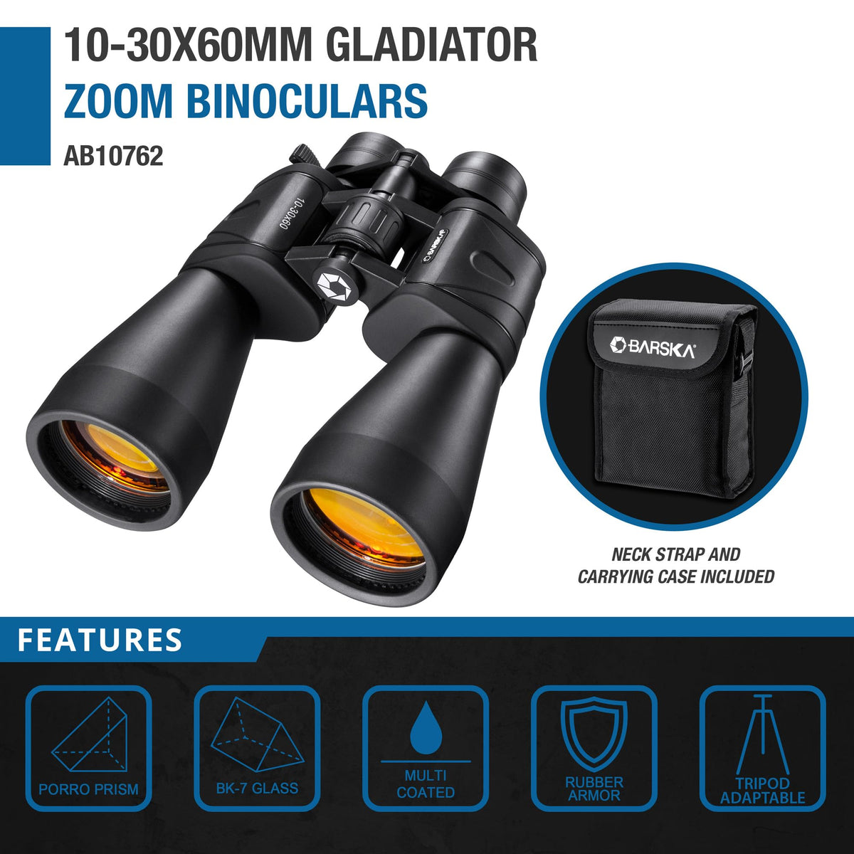 Barska Gladiator zoom lever close-up illustrating smooth magnification control for quick framing