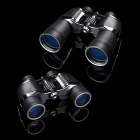 Barska Level Binoculars fold-down eyecups for comfort with or without glasses.