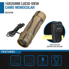 Barska Lucid View Monocular pocket-size design fits in hand or pocket