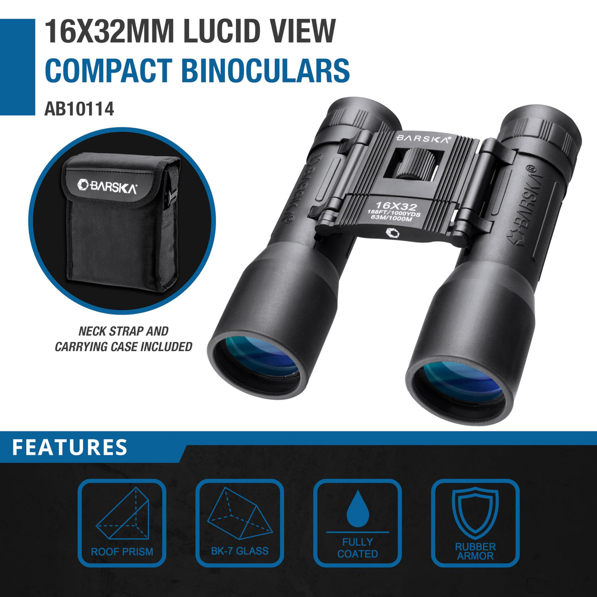 Barska Lucid View folded top profile demonstrating compact portability benefit