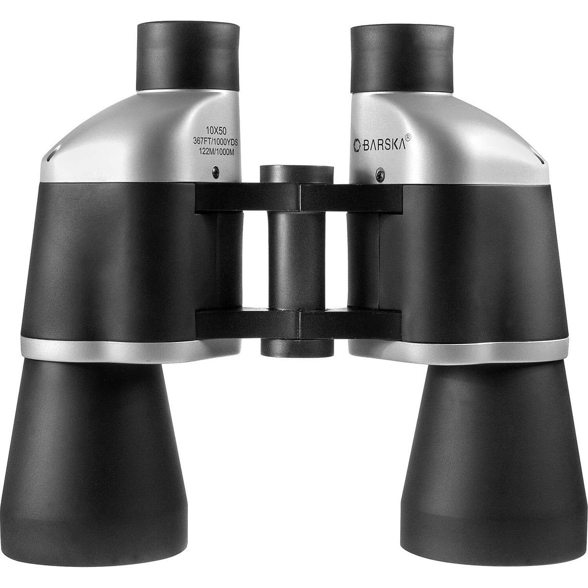 Barska optics close-up highlighting blue-tinted fully coated lenses for reduced glare