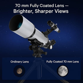 Barska Starwatcher coated-glass optics for brighter lunar views