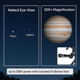 Barska Starwatcher table-top tripod keeps stability during viewing