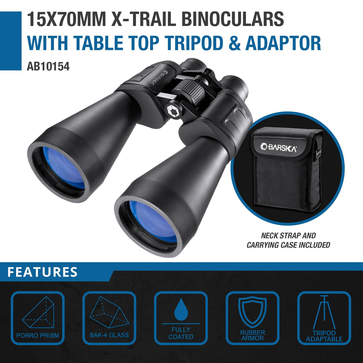 Barska X-Trail close-up on tripod adapter for stable positioning.