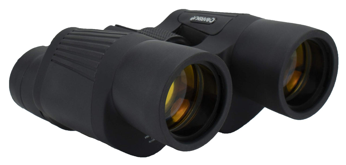 Barska X-Trail close-up of ruby-coated lens reducing glare outdoors