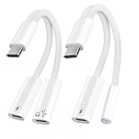 basecolors dual USBC splitter for charging and data with seamless pass-through