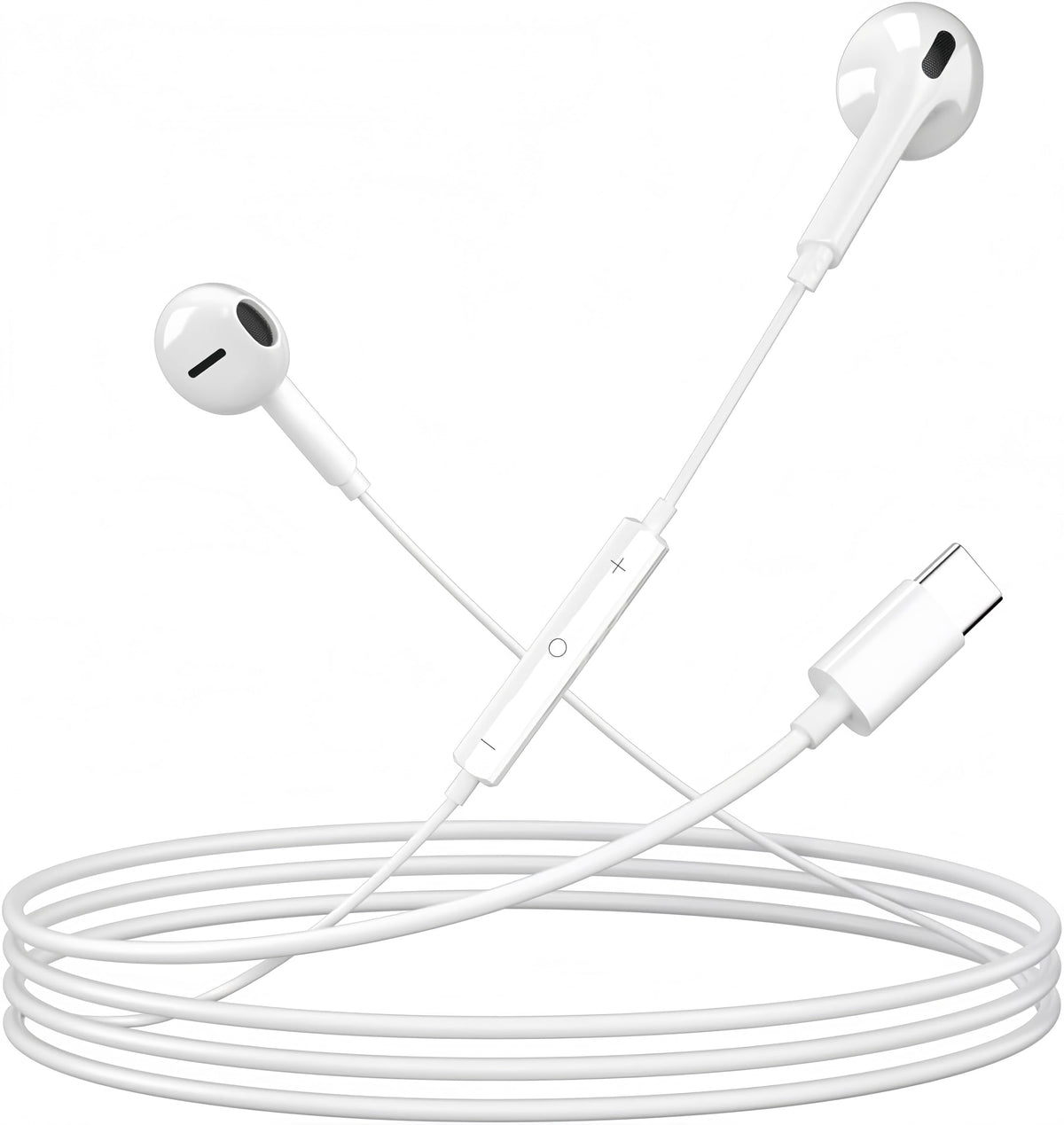 Basecolors USB-C earbuds with strong bass and clear mids for music