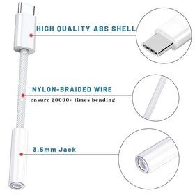 Basecolors USB-C headphone adapter with a durable ABS shell for daily use.