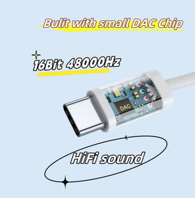 Basecolors compact USB-C headphone adapter fits pockets for travel.