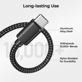 Basesailor reversible USB-C connector design makes plugging in easy.