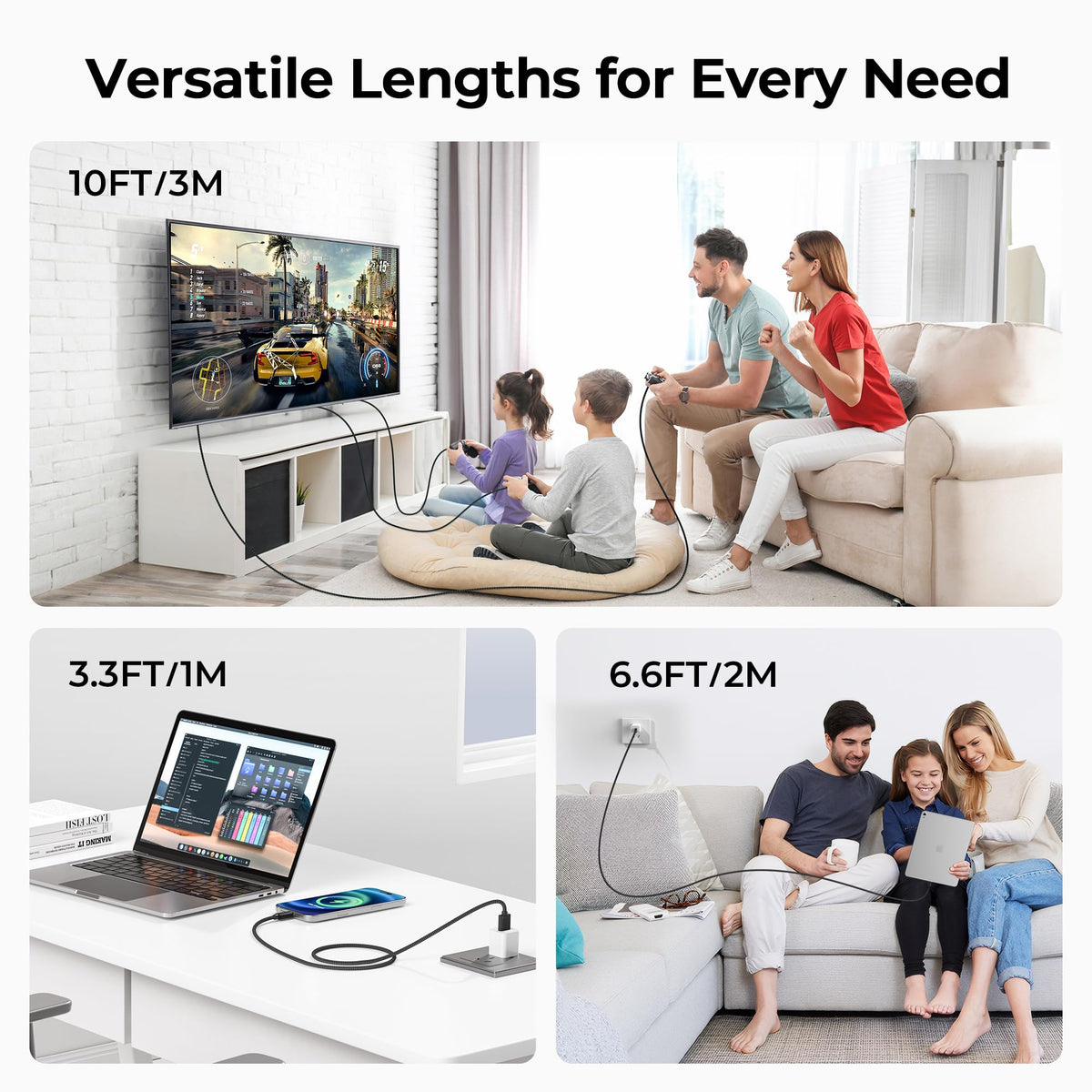 Basesailor fast charging USB-C cable powers devices quickly.