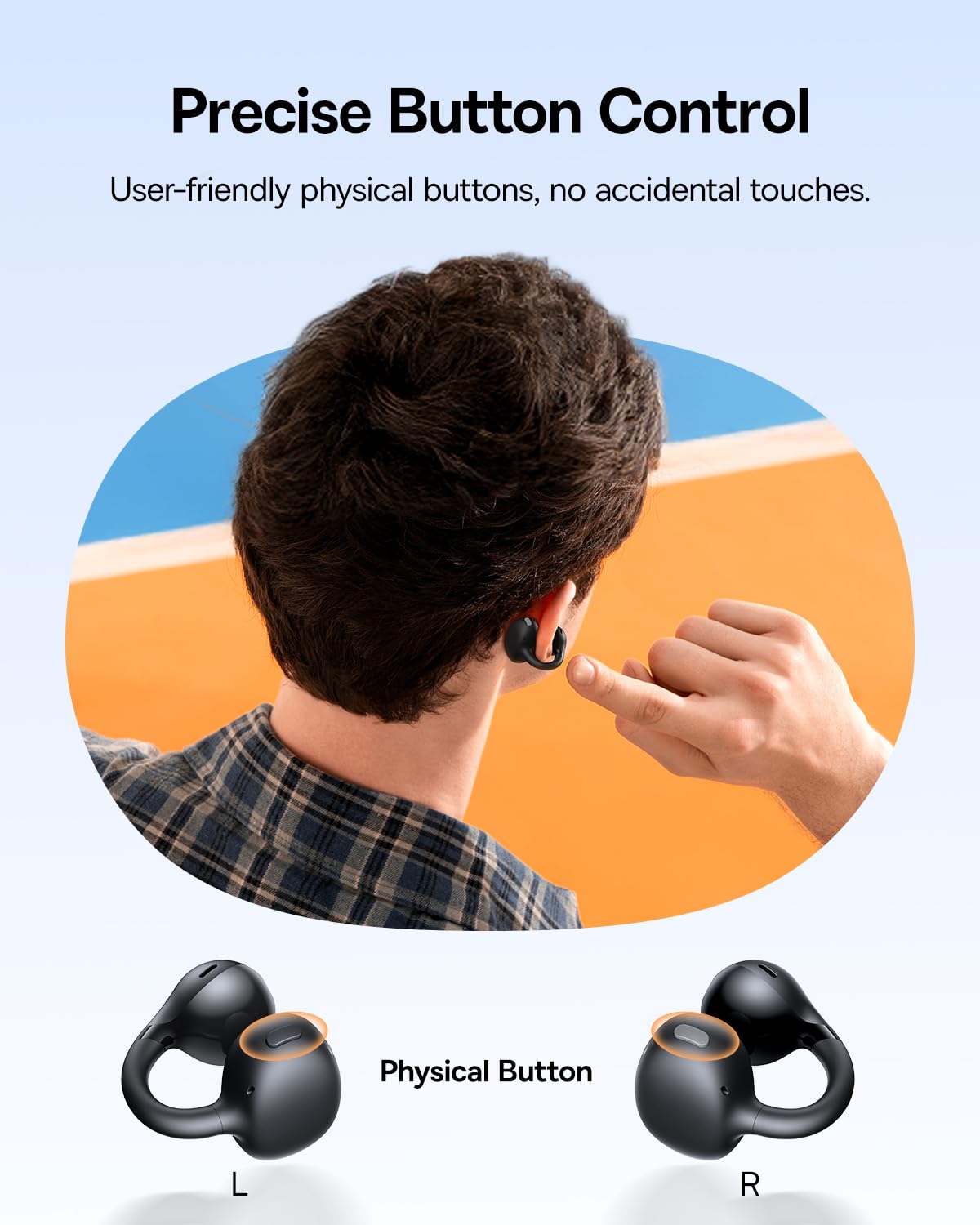 Baseus Bass BC1 lightweight design for long-lasting comfort