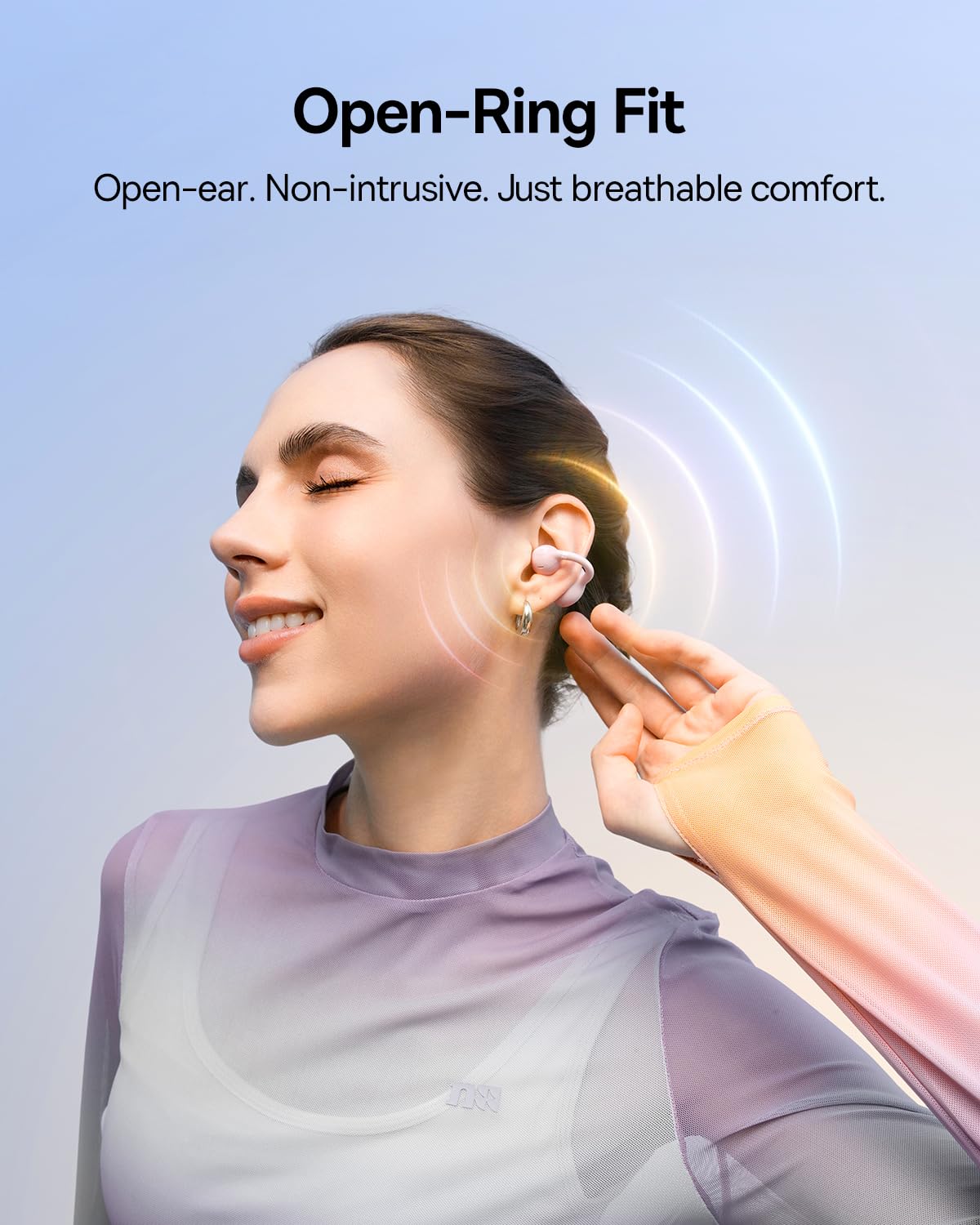 Baseus Bass BC1 tri-curve clip stays secure during daily activities.