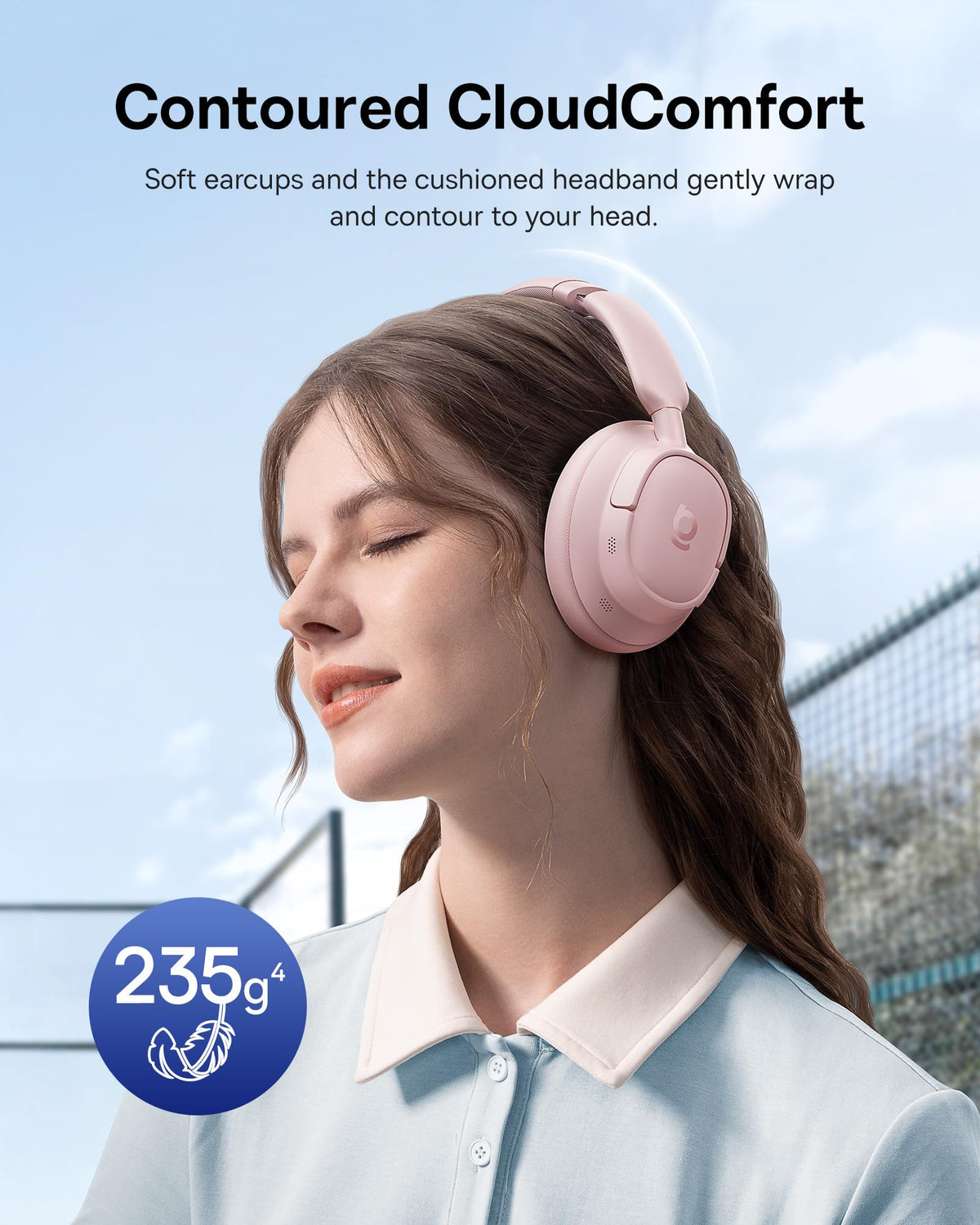 Baseus Bass BH1 NC memory foam comfort for all-day wear.