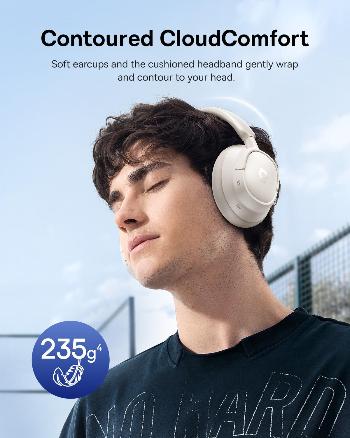Baseus Bass BH1 NC headphones offer cloud like comfort for long listening.