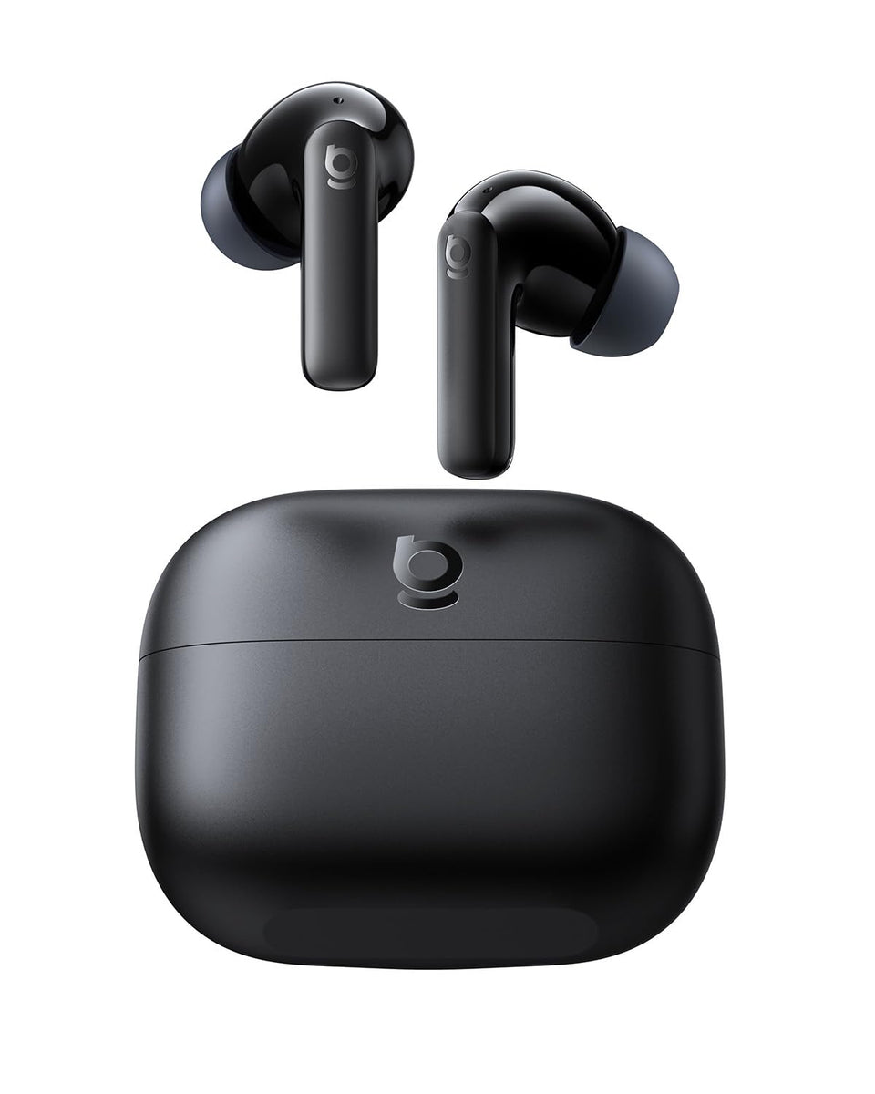 Baseus Bass BP1 front view, stylish design for daily listening comfort.
