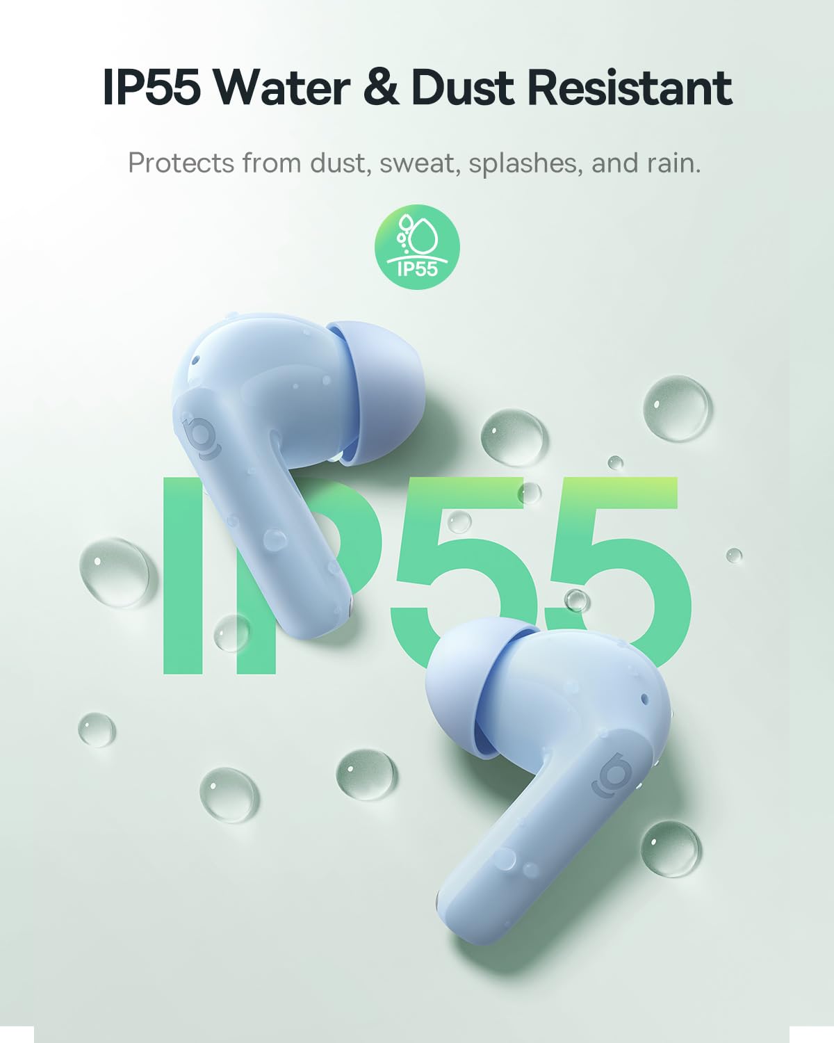 Baseus Bass BP1 IP55 waterproof design withstands sweat and rain
