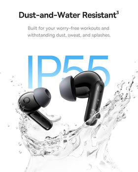 Baseus Bass BP1 Pro charging case rear label showing technical details