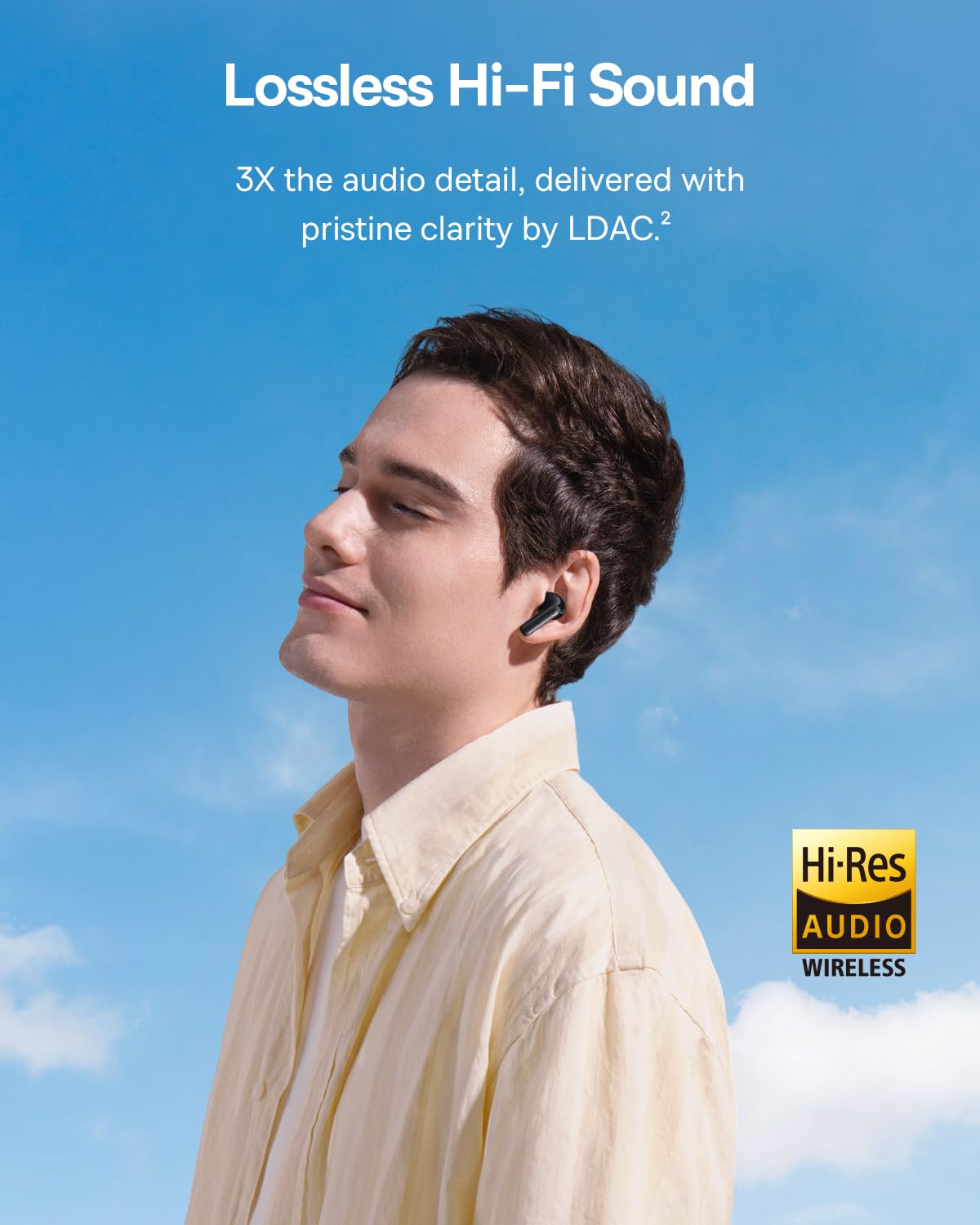Baseus Bass BP1 Pro earbuds in hand showing compact size and portability