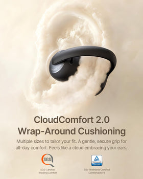 Baseus Bowie MC2 cloudcomfort wrap-around design eases pressure for all-day wear
