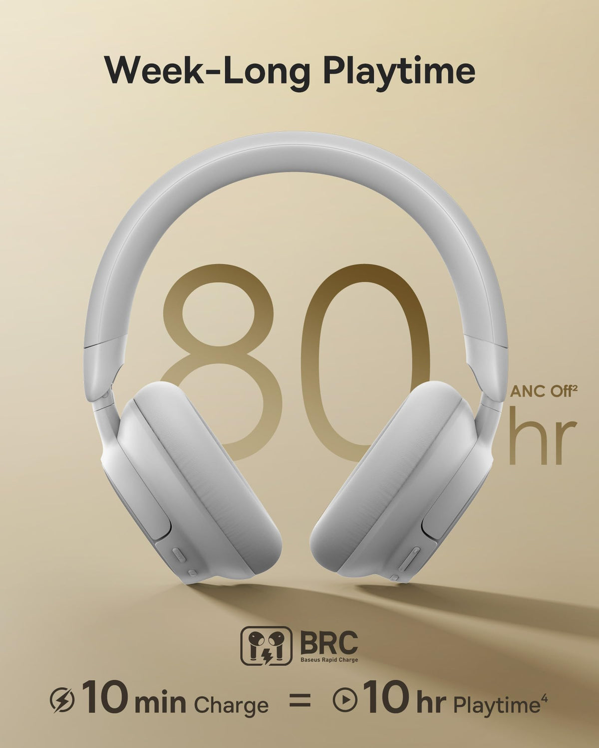 Baseus Bowie MH1 cushioned earcups and headband ensure comfortable all-day wear.