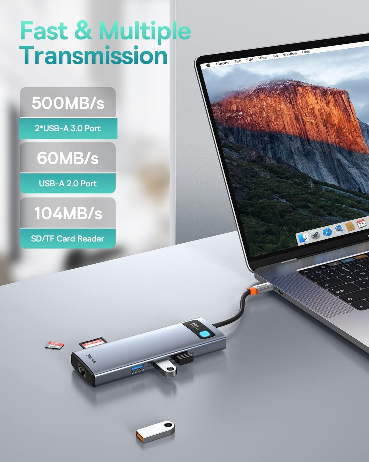 Baseus compact docking station offers portable multiport convenience
