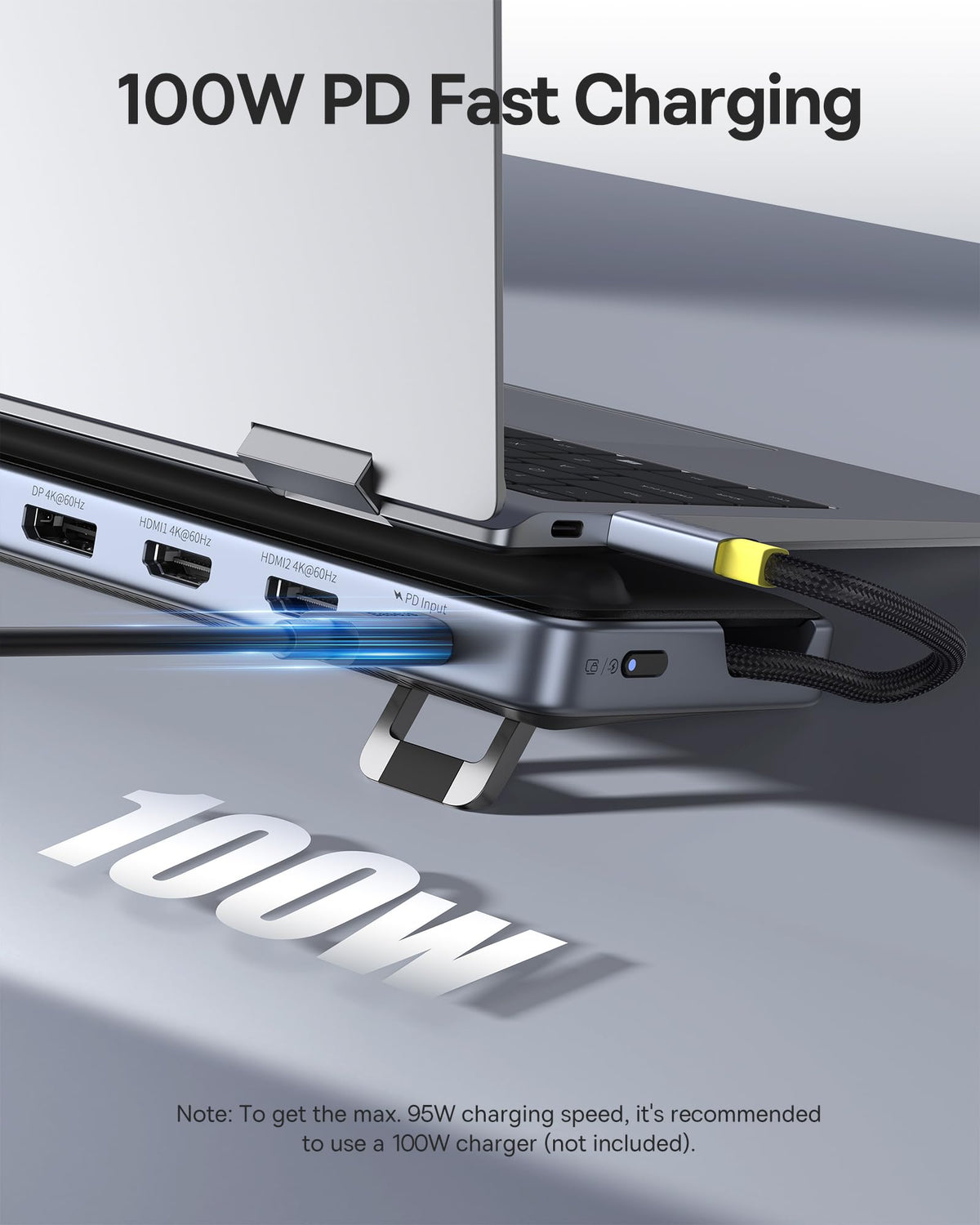 Baseus Gigabit Ethernet port for stable wired network connectivity