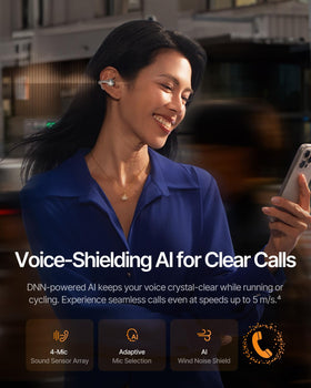 Baseus Inspire XC1 4-mic AI Clear Calls assembly for clear calls