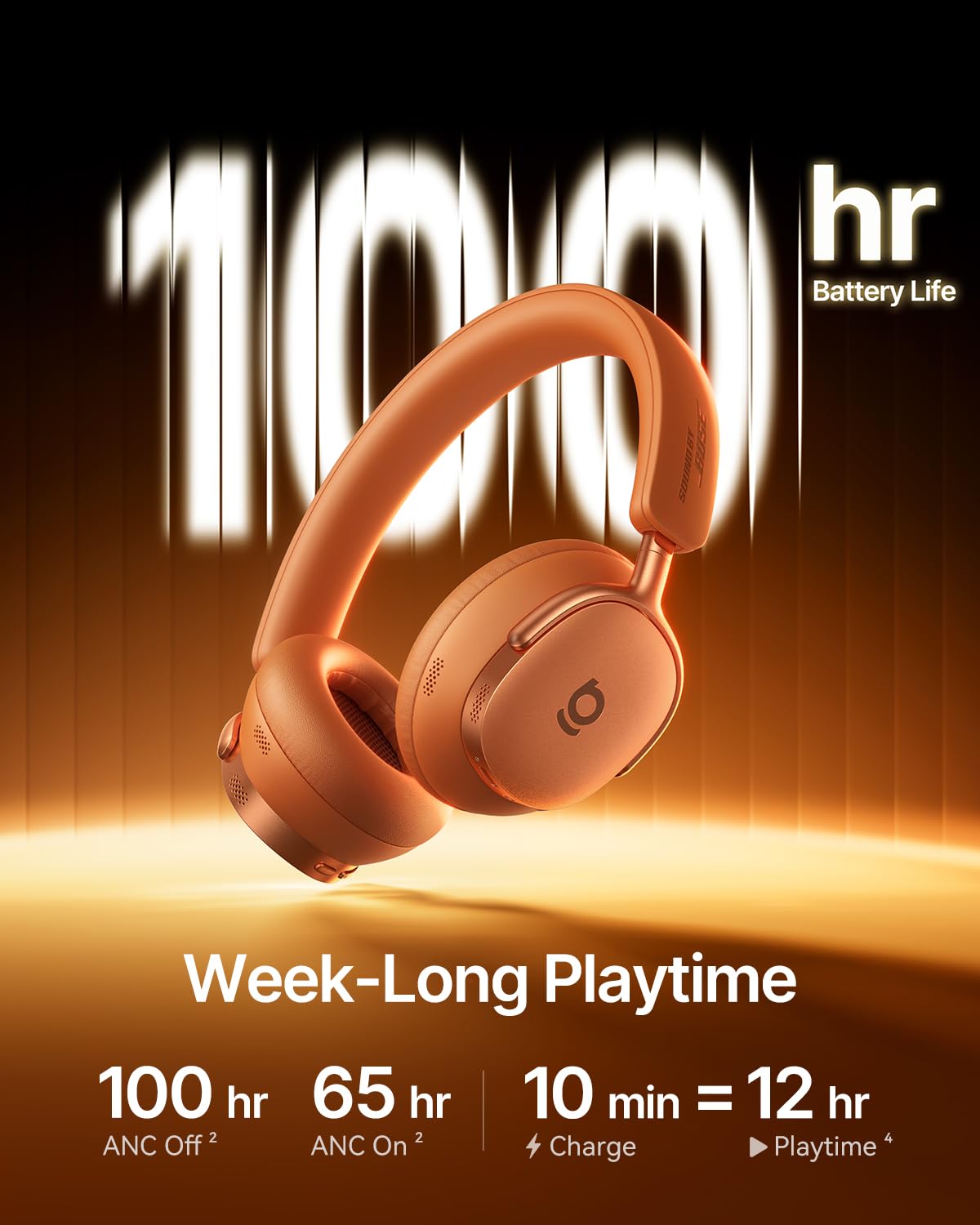 Baseus Inspire XH1 up to 100 hours playtime supports week-long use.