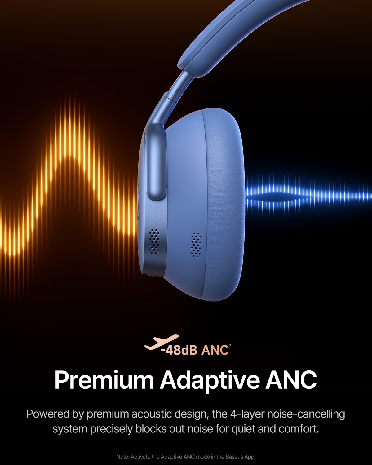 XH1 adaptive ANC in action reducing background noise significantly