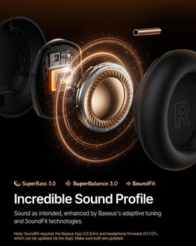 Baseus Inspire XH1 4-layer ANC reduces ambient noise effectively.