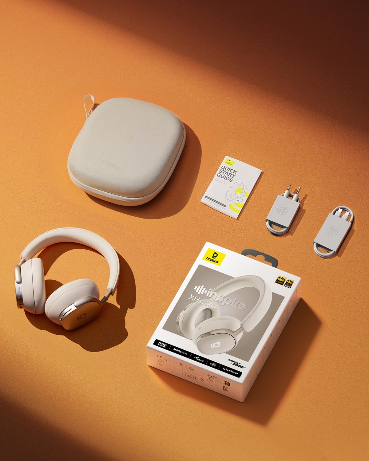 Baseus Inspire XH1 app control screen shows Sound by Bose integration.
