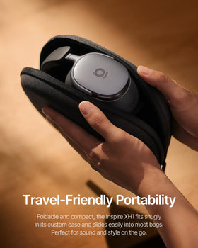 Baseus Inspire XH1 five-mic AI calls improve call quality in busy spaces.