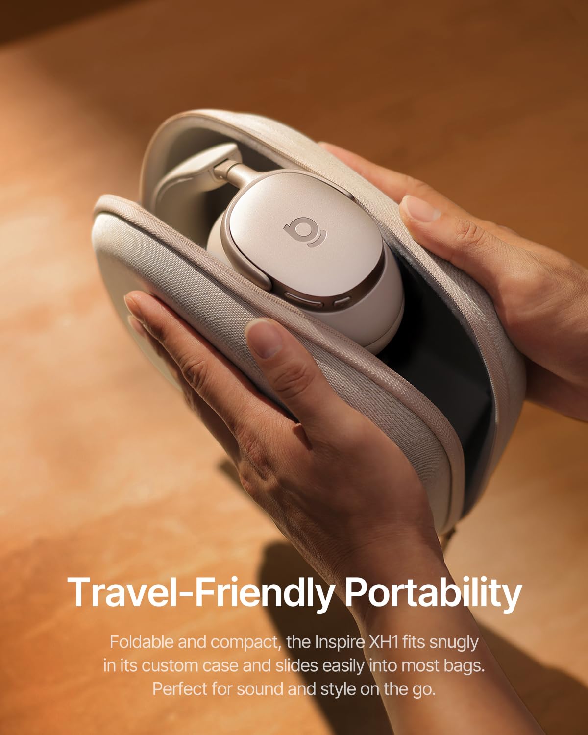 Baseus Inspire XH1 velvet padding emphasizes cloud-like comfort.