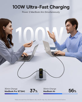 Baseus Picogo folded plug positioned for travel convenience and pocketable portability