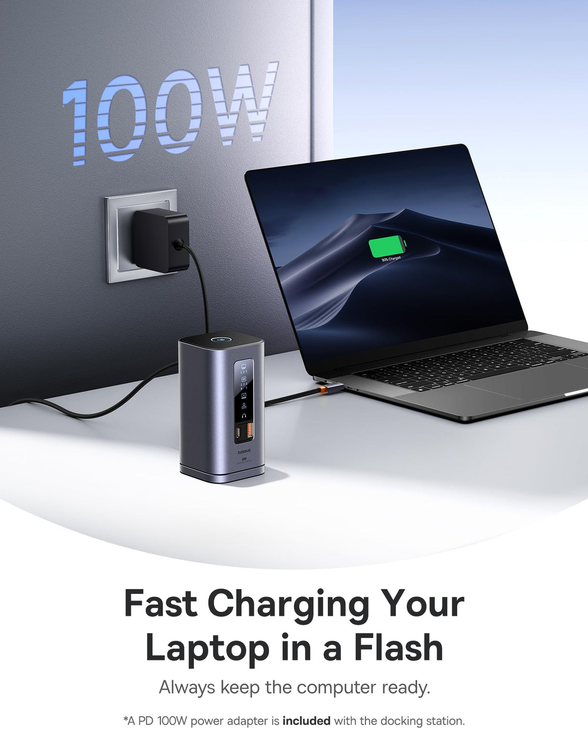 Baseus Spacemate supports 4K visuals through HDMI and DisplayPort.