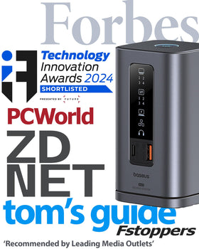 Baseus Spacemate docking station compact aluminum chassis for portable workstation.